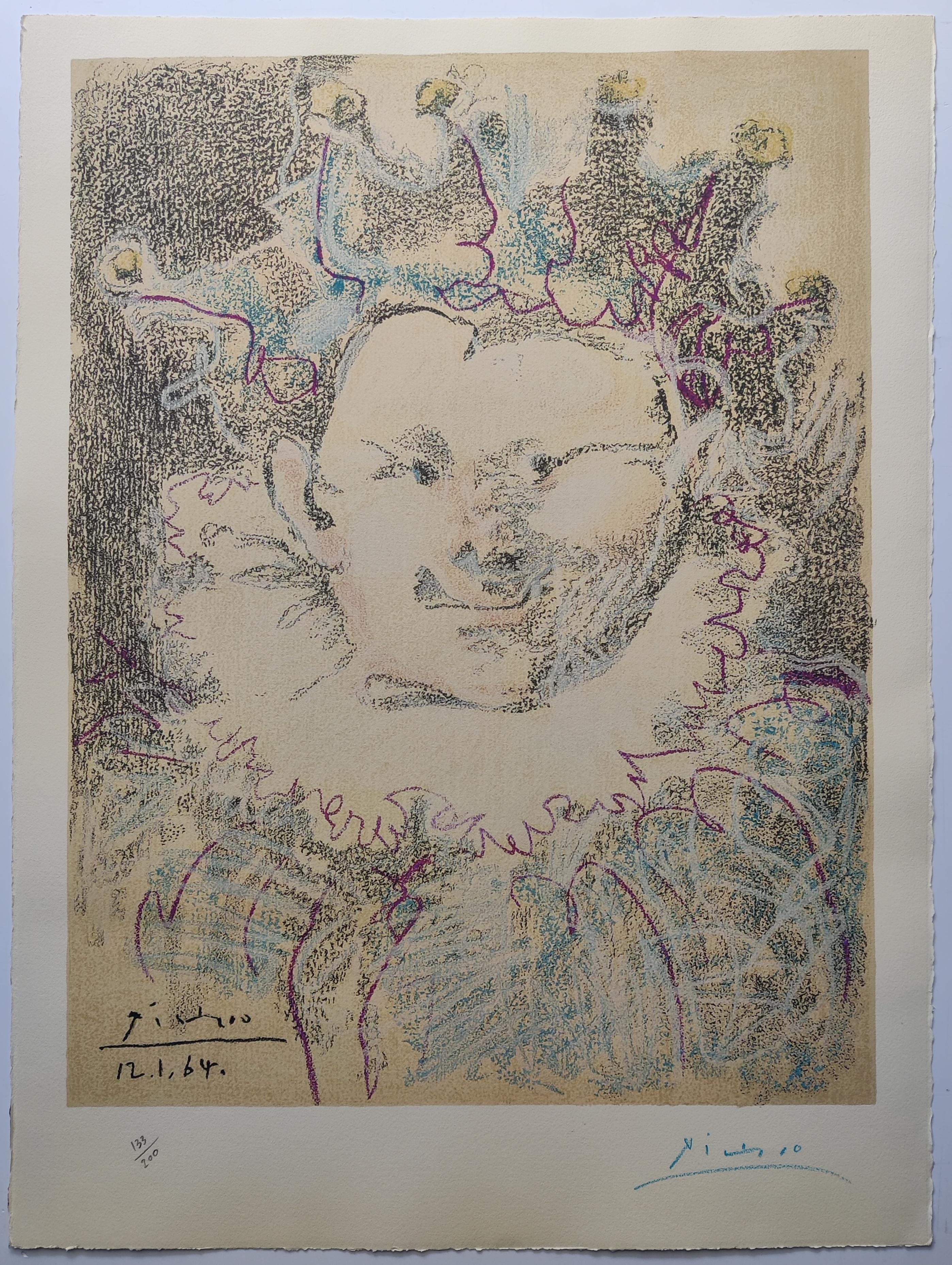 Pablo Picasso (after) -- Tête de Buffon (Arlequin) - Print by (after) Pablo Picasso