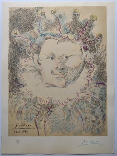 Pablo Picasso (after) -- Tête de Buffon (Arlequin)