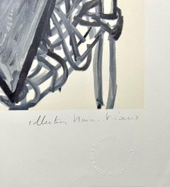 Lithographie cubiste signée à la main de Pablo Picasso - Portrait de femme abstraite Tete