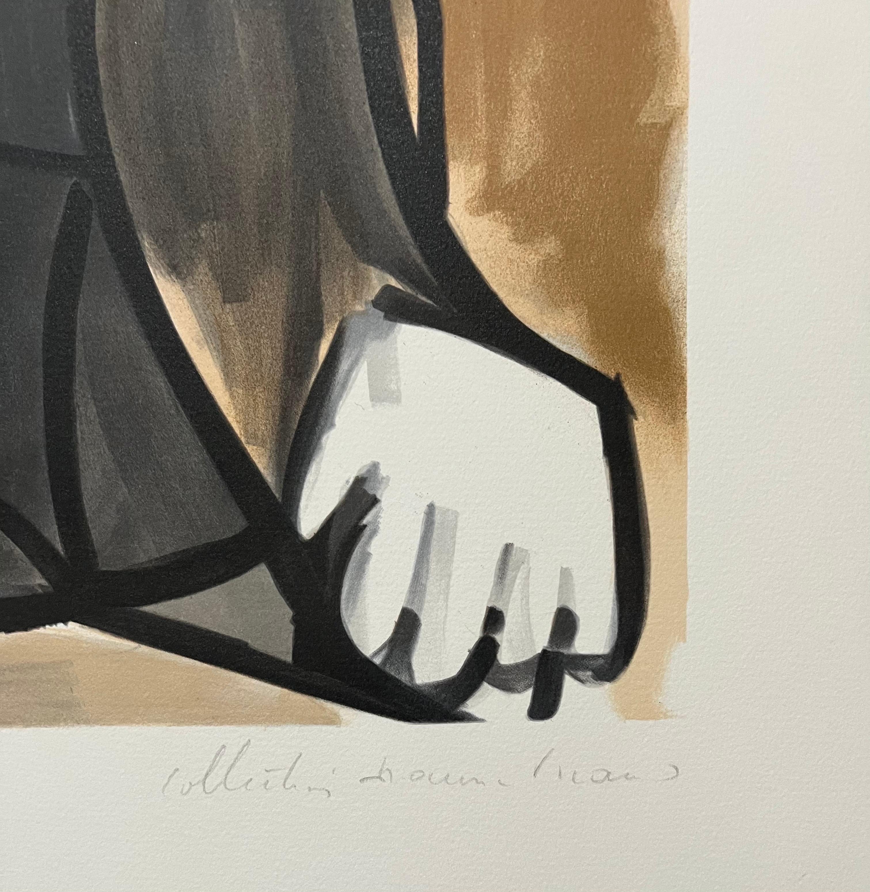 cubism woman spanish hand