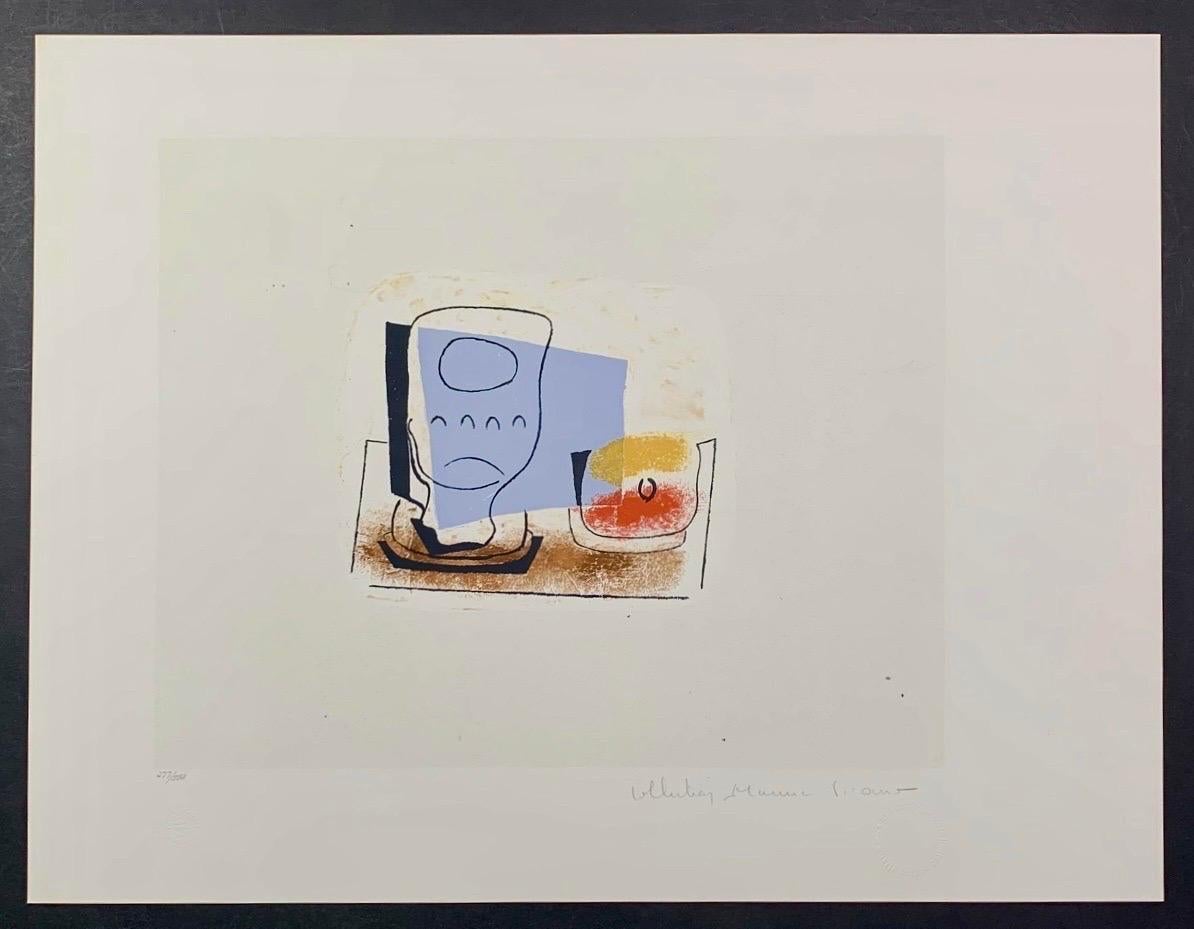Pablo Picasso Estate Hand Signed Lithograph Abstract Cubist Composition  - Print by (after) Pablo Picasso