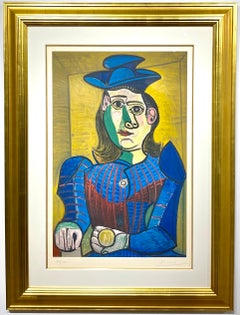 Antique Pablo Picasso  "Femme assise" (Dora Maar)