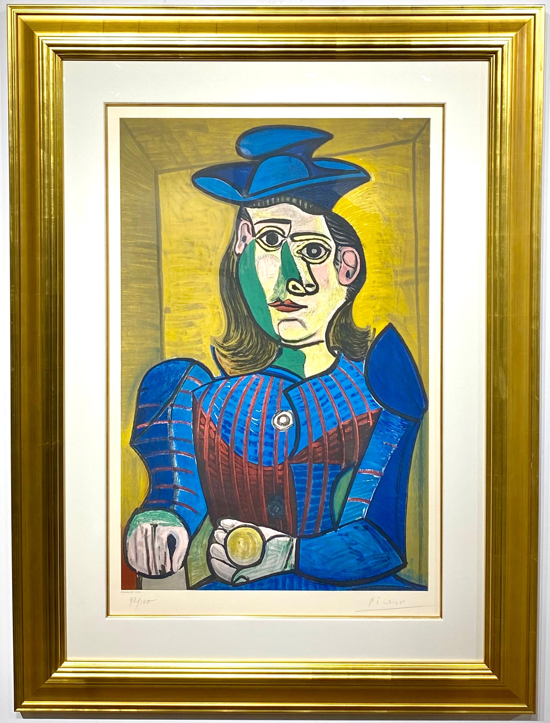 (after) Pablo Picasso Portrait Print - Pablo Picasso  "Femme assise" (Dora Maar)