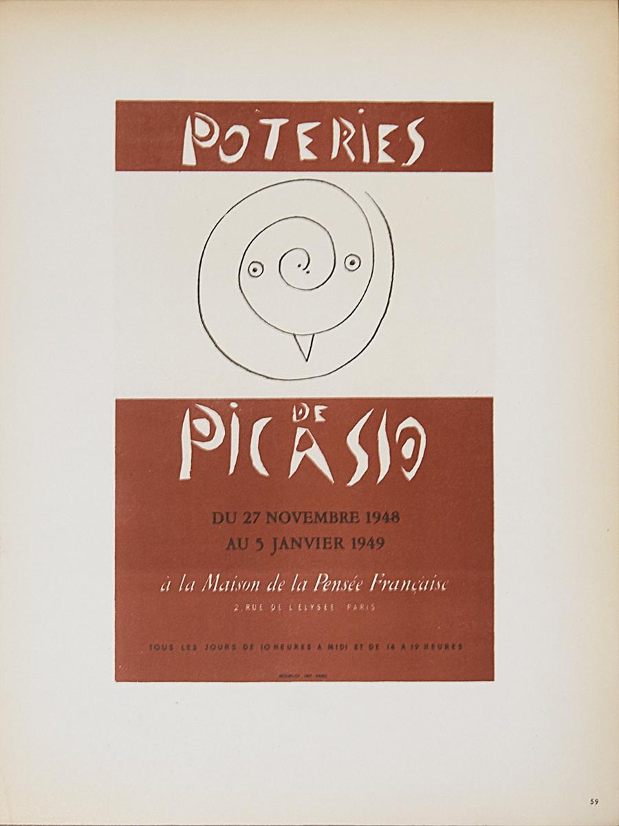 Poteries de Picasso - Print by Pablo Picasso