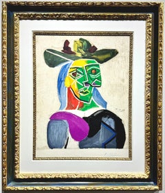 Pablo Picasso " Tete de Femme au Chapeau"