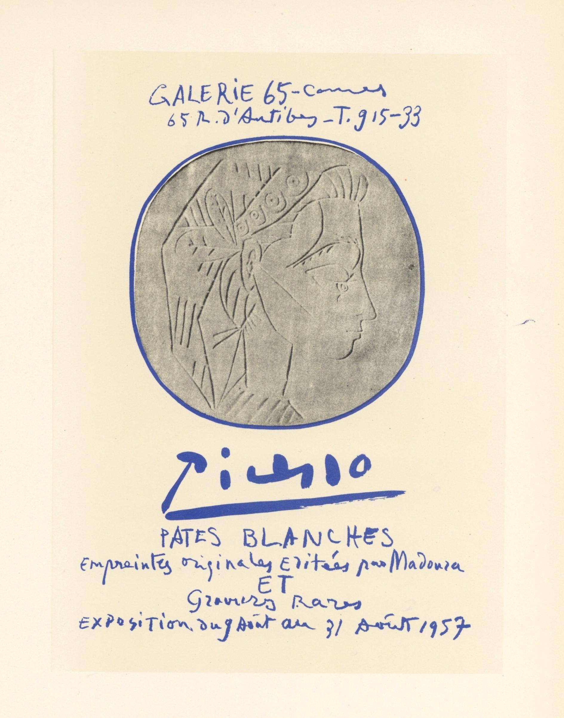 Affiche en lithographie « Paints Blanches » - Print de (after) Pablo Picasso
