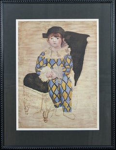 Paul en Arlequin Collection du Musee Picasso-Paris 1980 limited ed. lithograph