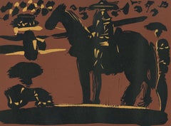 Picador  - Original Linocut After Pablo Picasso - 1962