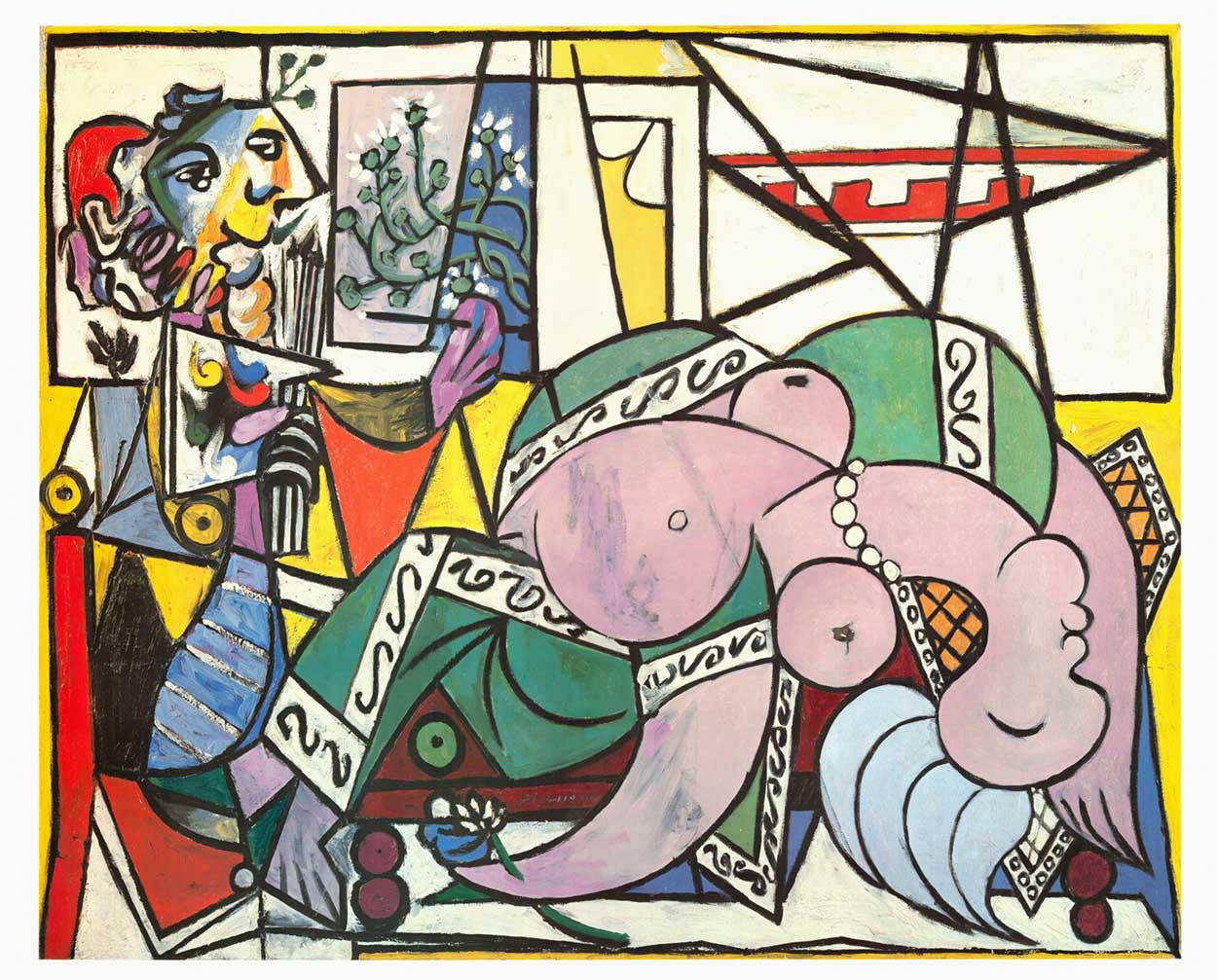 Picasso et les pleureuses, affiche d'exposition du Metropolitan Museum, sur lin en vente 1