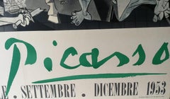 Picasso exhibition poster, "Mostra di Picasso, " depicting Guernica - 1953