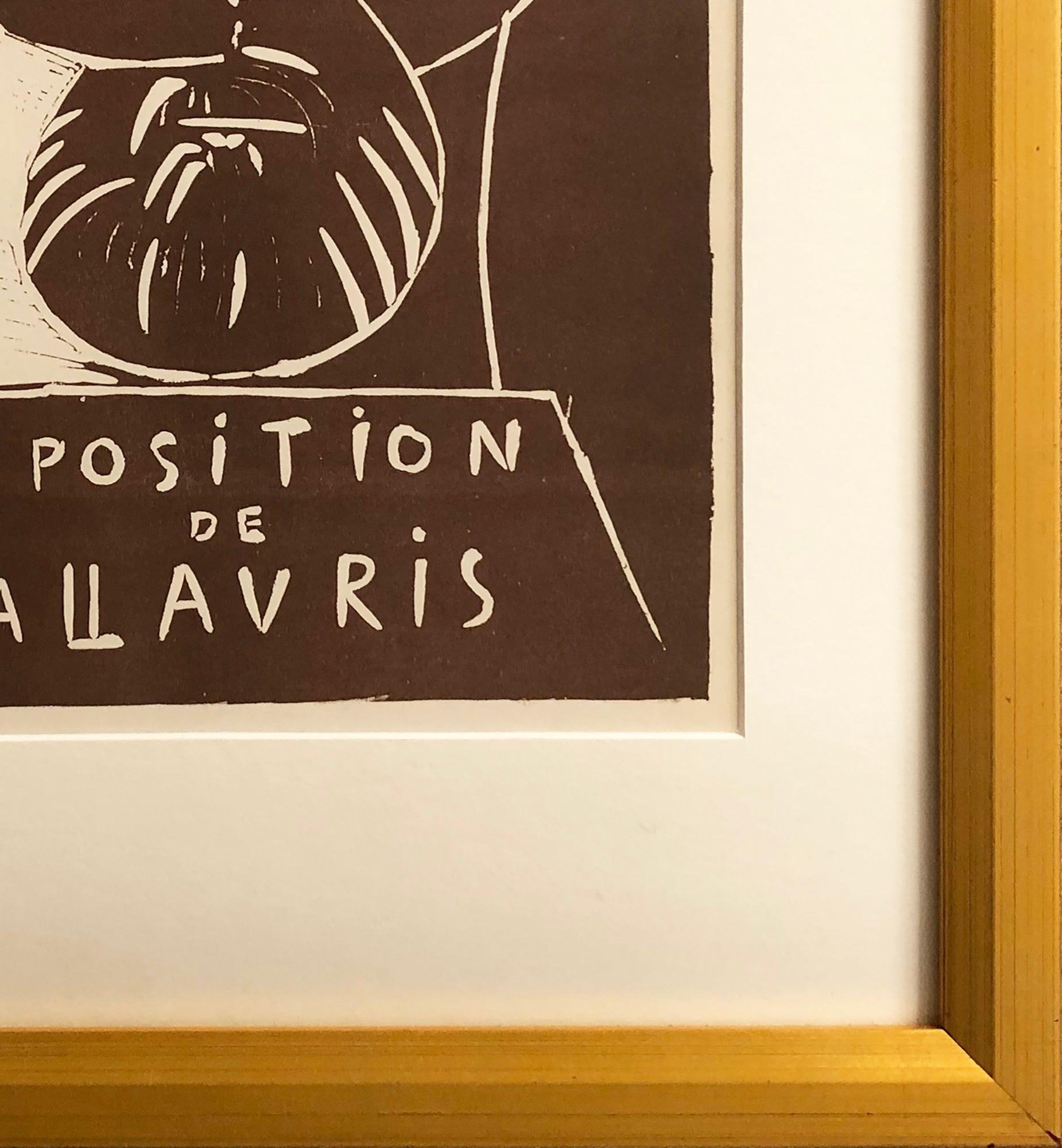 Picasso-Exposition Vallauris Lithographie Vintage – Print von (after) Pablo Picasso