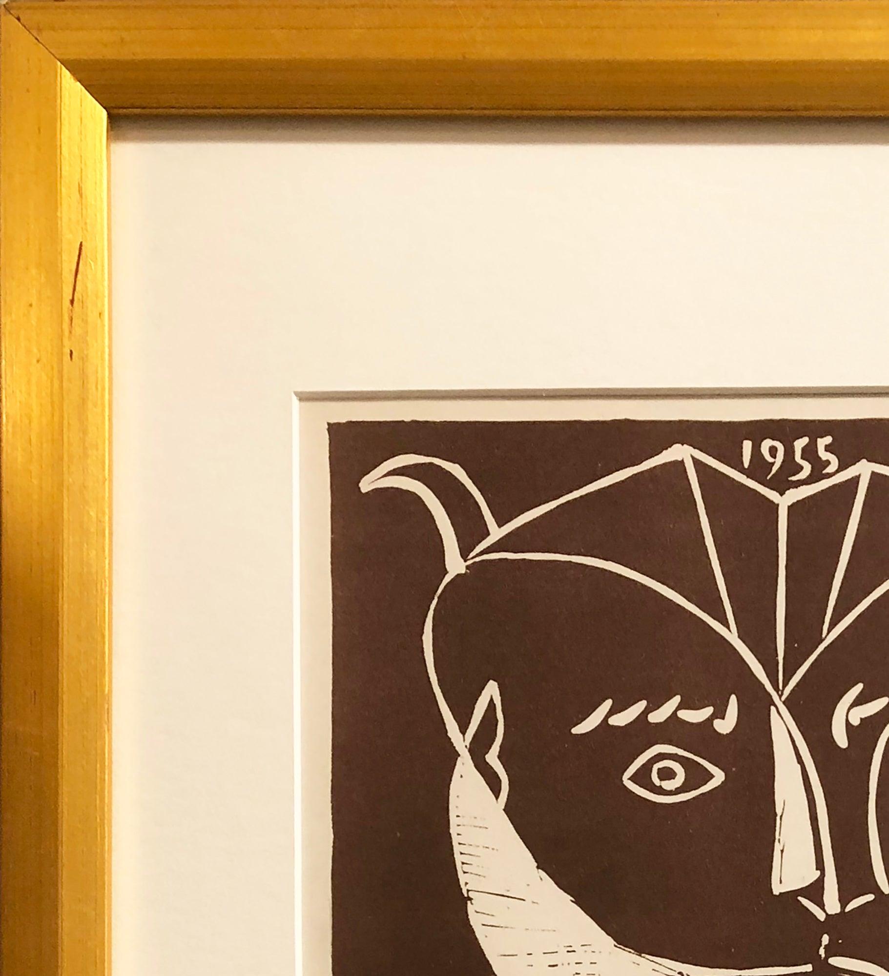 Picasso-Exposition Vallauris Lithographie Vintage (Kubismus), Print, von (after) Pablo Picasso