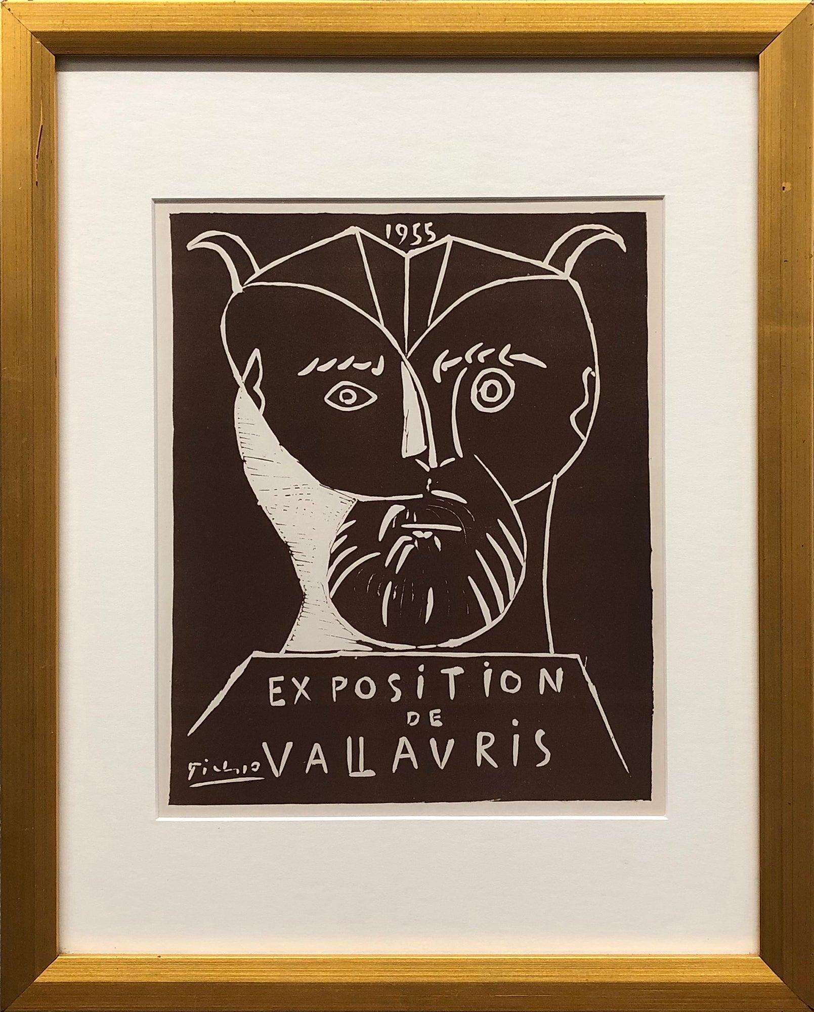 Picasso-Exposición Vallauris Litografía Vintage
