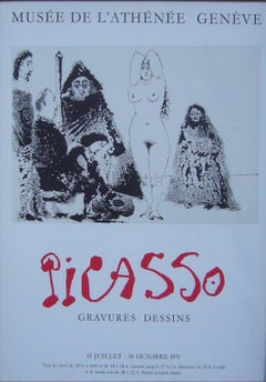 Picasso, gravures et dessins, 1971 - lithograph, 68x49 cm, framed