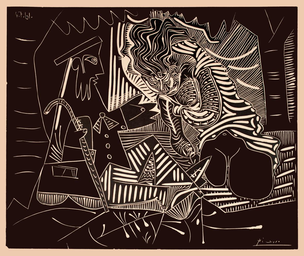 Picasso Luncheon on the Grass-Lithograph-1972 Vintage - Print by (after) Pablo Picasso