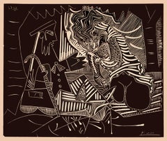 Luncheon on the Grass (Lithographie de Picasso -1972 Vintage