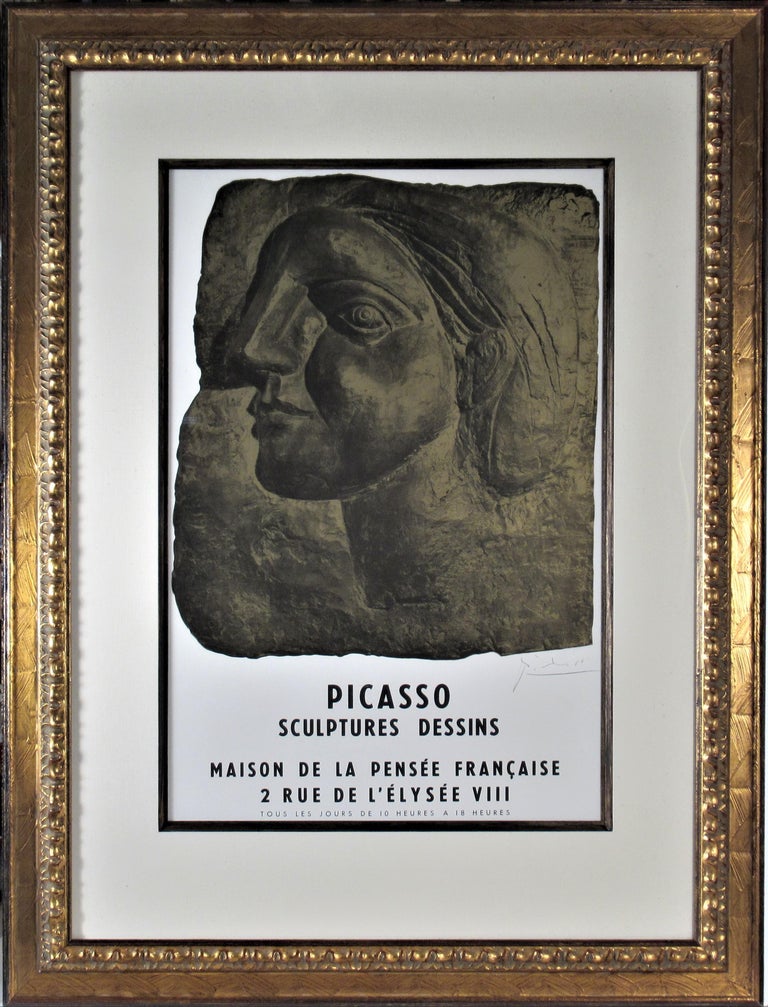 Exhibition poster for “Picasso: Sculpture, Dessins,” 1958, offered by Joseph Grossman Fine Art