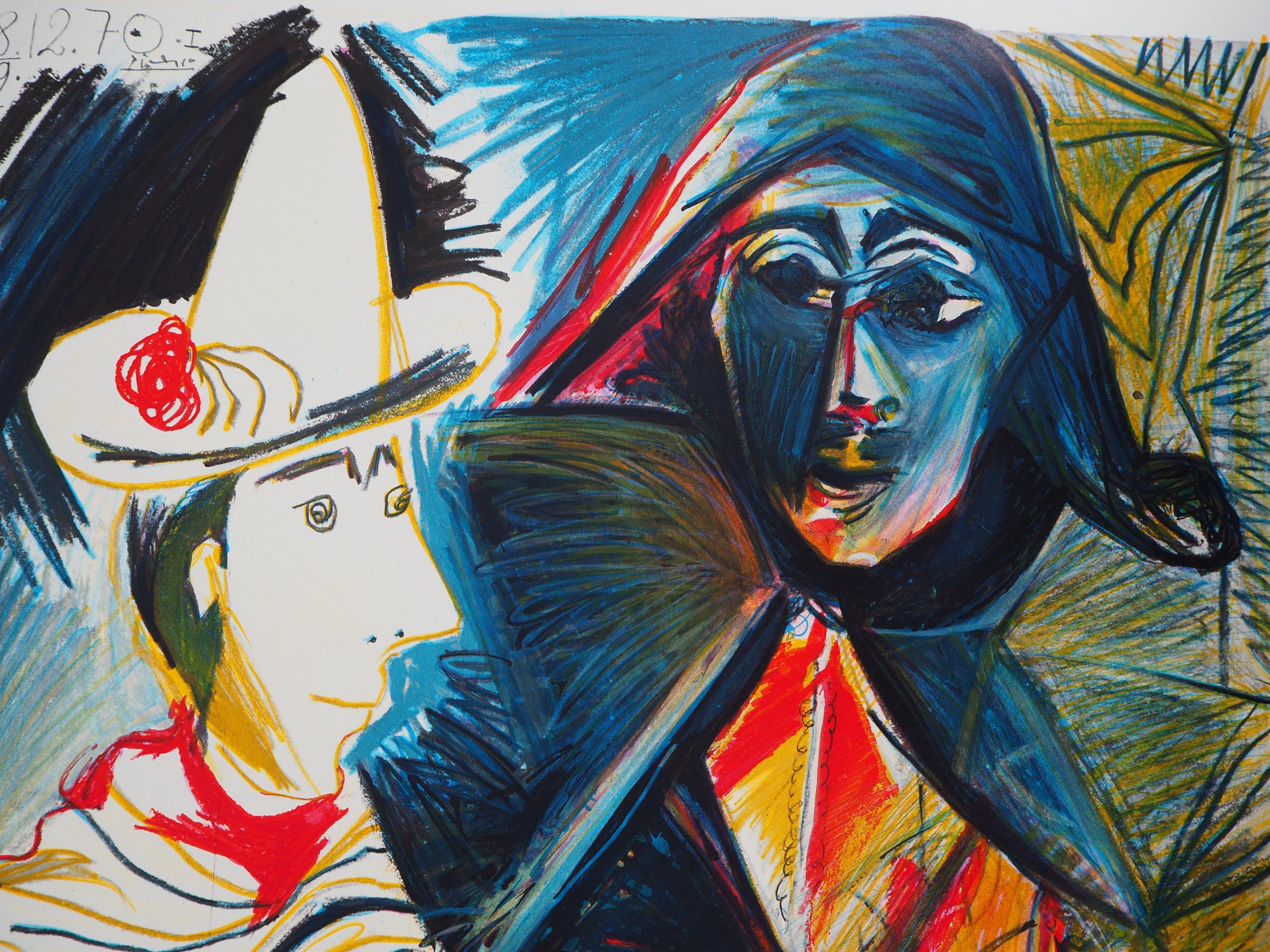 Pierrot and Harlequin - Lithograph (Mourlot, 1972) 5