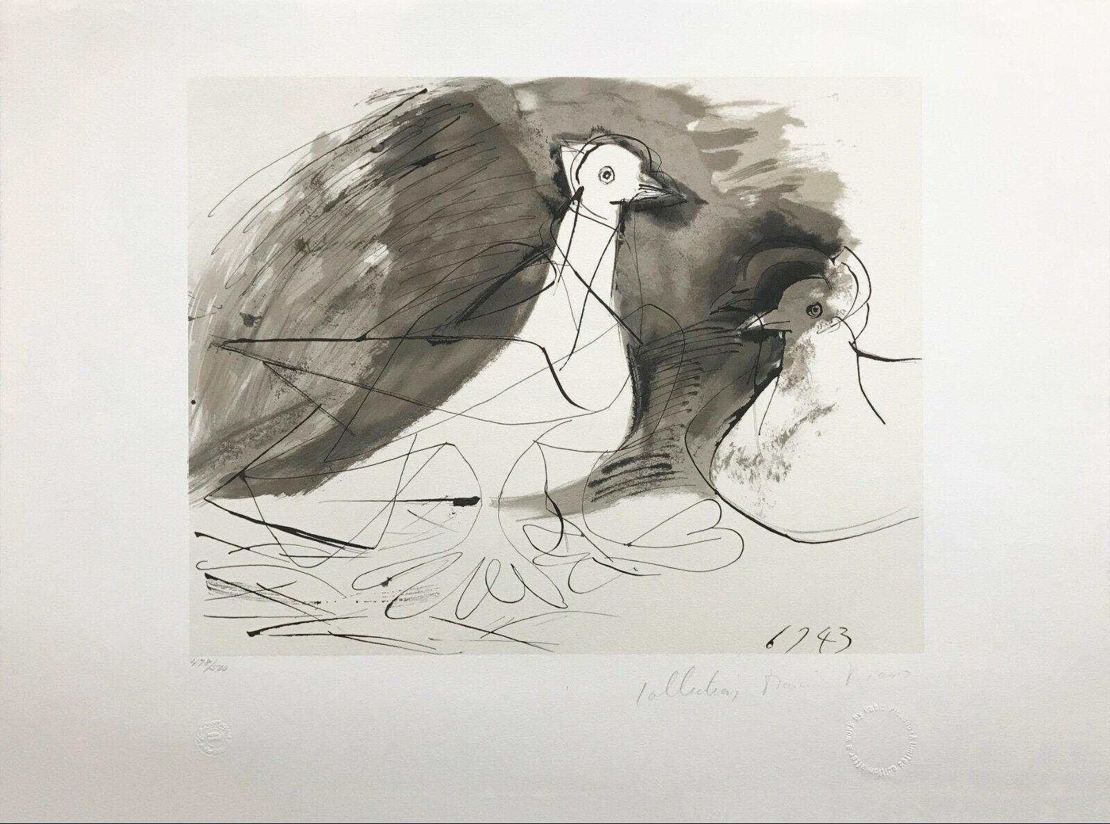 (after) Pablo Picasso Figurative Print - PIGEONS
