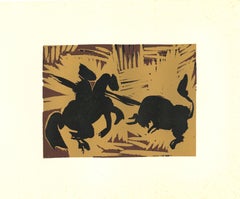 Pique - Original Linocut After Pablo Picasso - 1962