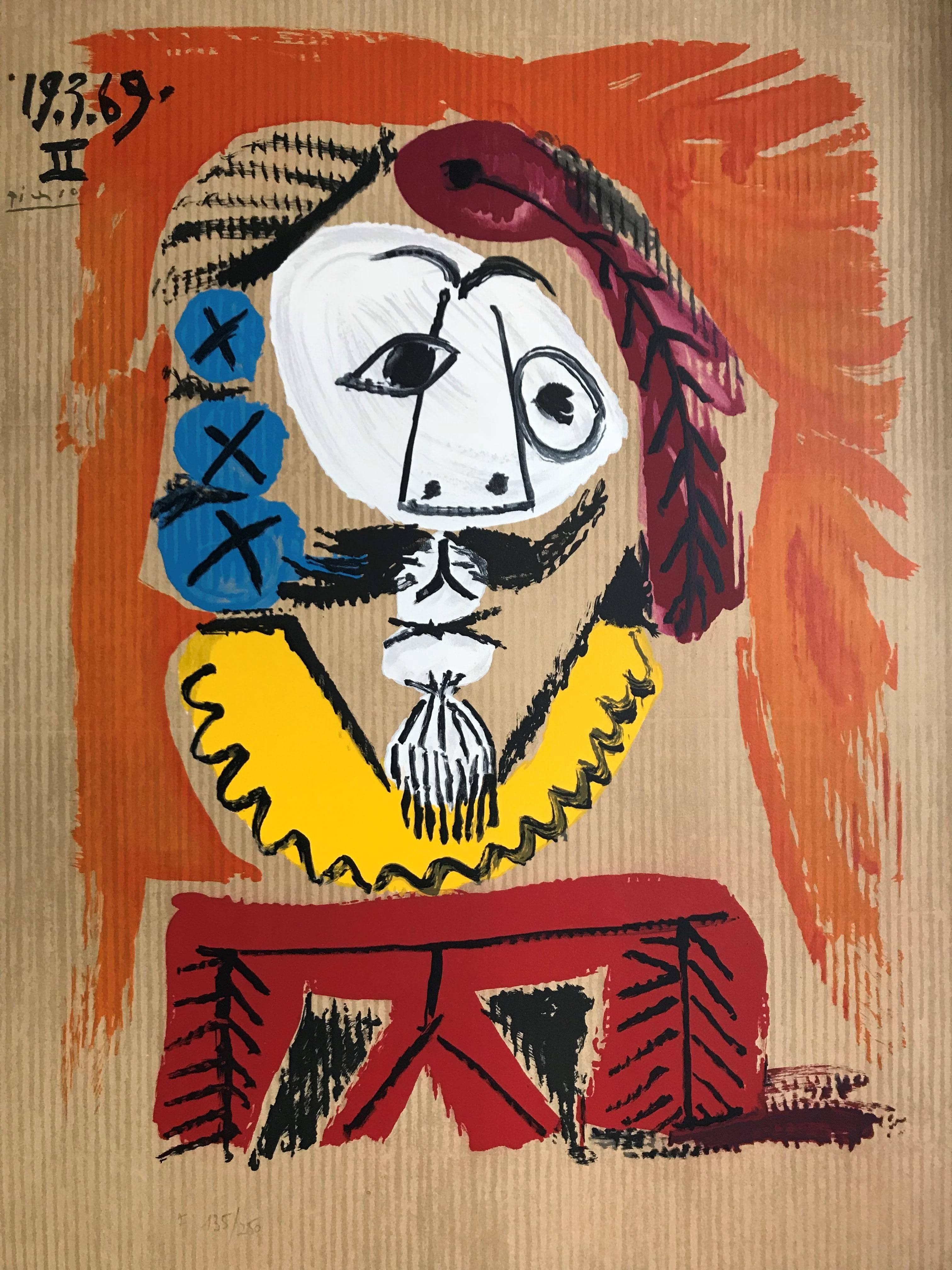 (after) Pablo Picasso Figurative Print - Portrait 2