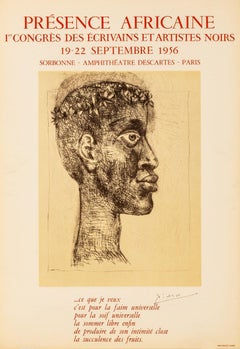 Portrait d' Aimé Césaire - Presence Africaine After Pablo Picasso, 1956