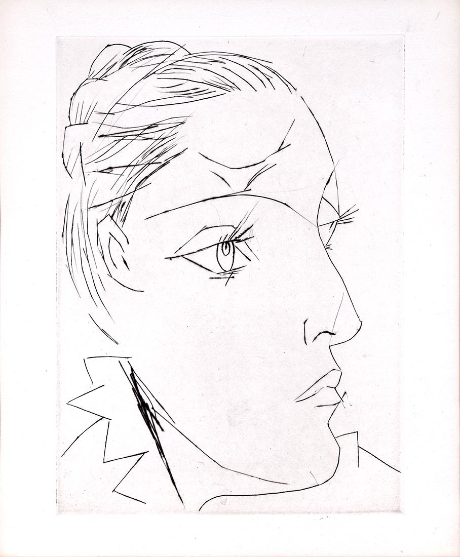 (after) Pablo Picasso Portrait Print - Portrait De Dora Maar Au Chignon.II