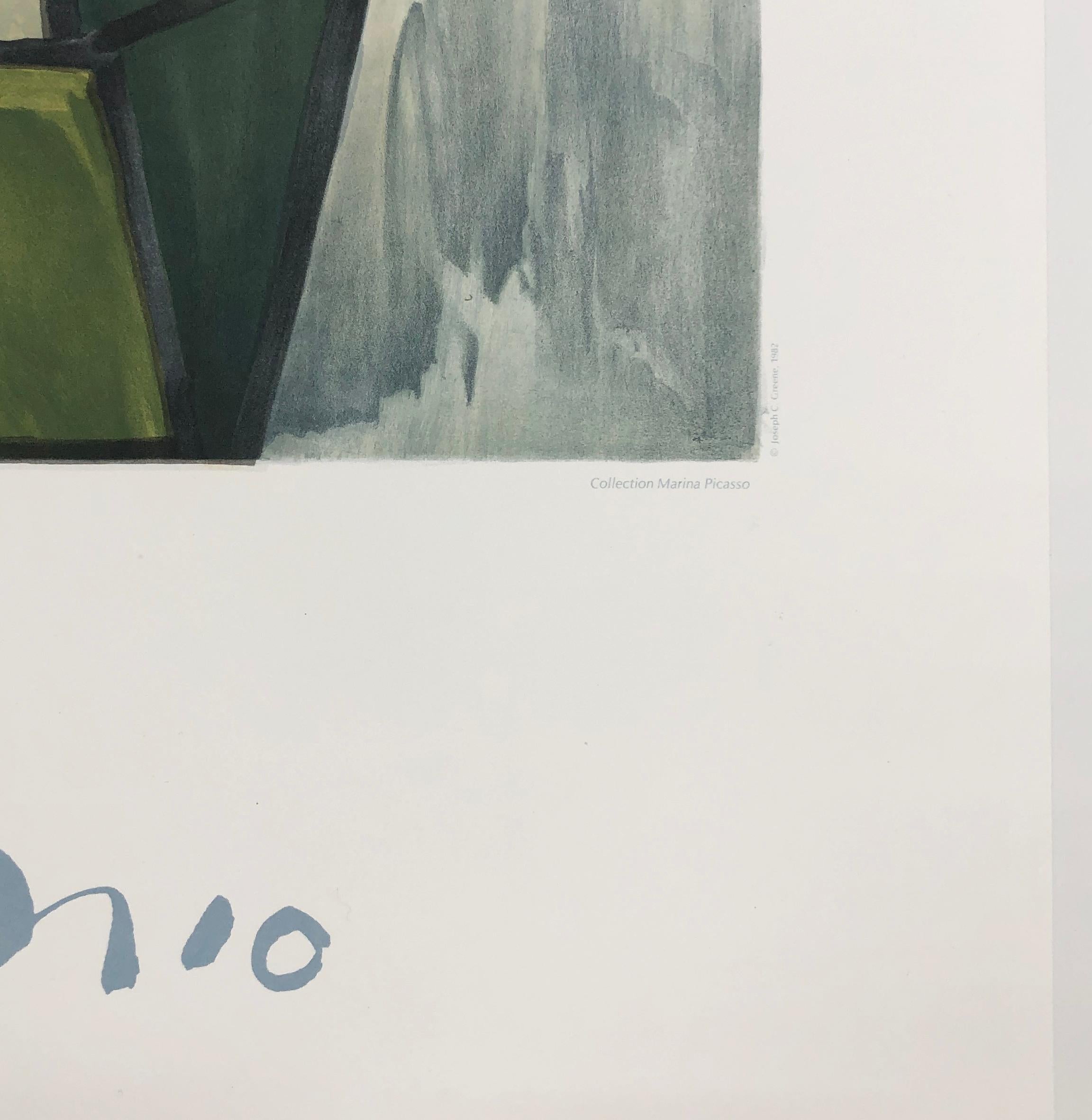 PORTRÄT EINER FRAU IN GRÜNEM GEWAND – Print von (after) Pablo Picasso