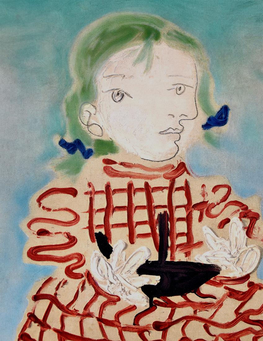 Portrait d'une fille (Maya) - Moderne Print par (after) Pablo Picasso