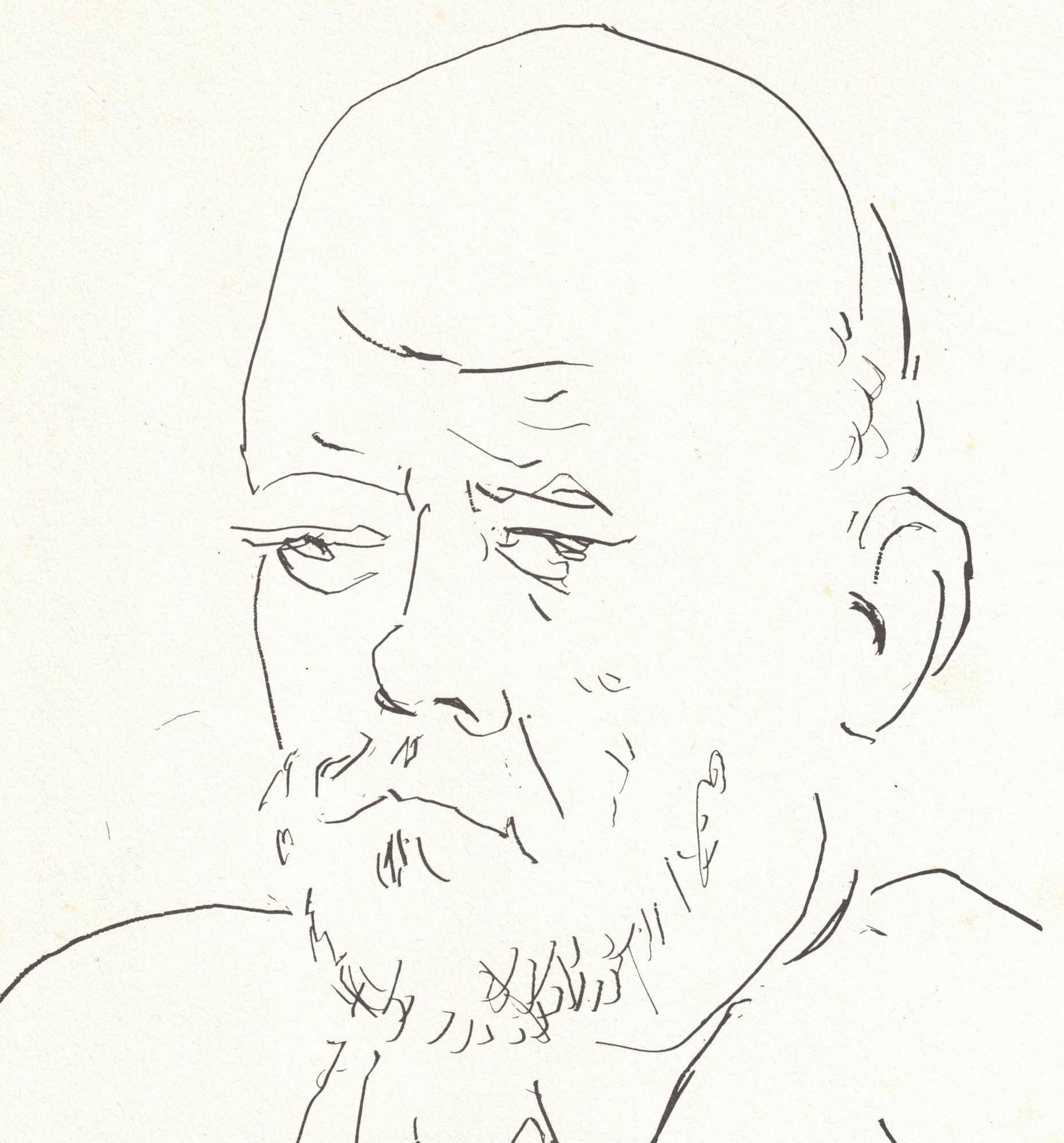Porträt von Vollard III., Porträt – Print von (after) Pablo Picasso