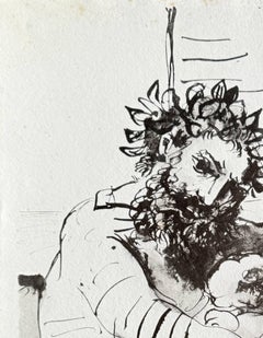 Scene de Famille, Lithograph, Modern , 1967, Excellent