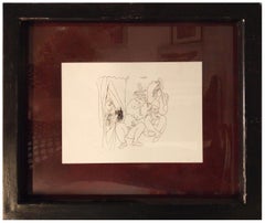 PABLO PICASSO EROTIC SERIES - Print on paper with frame, modern