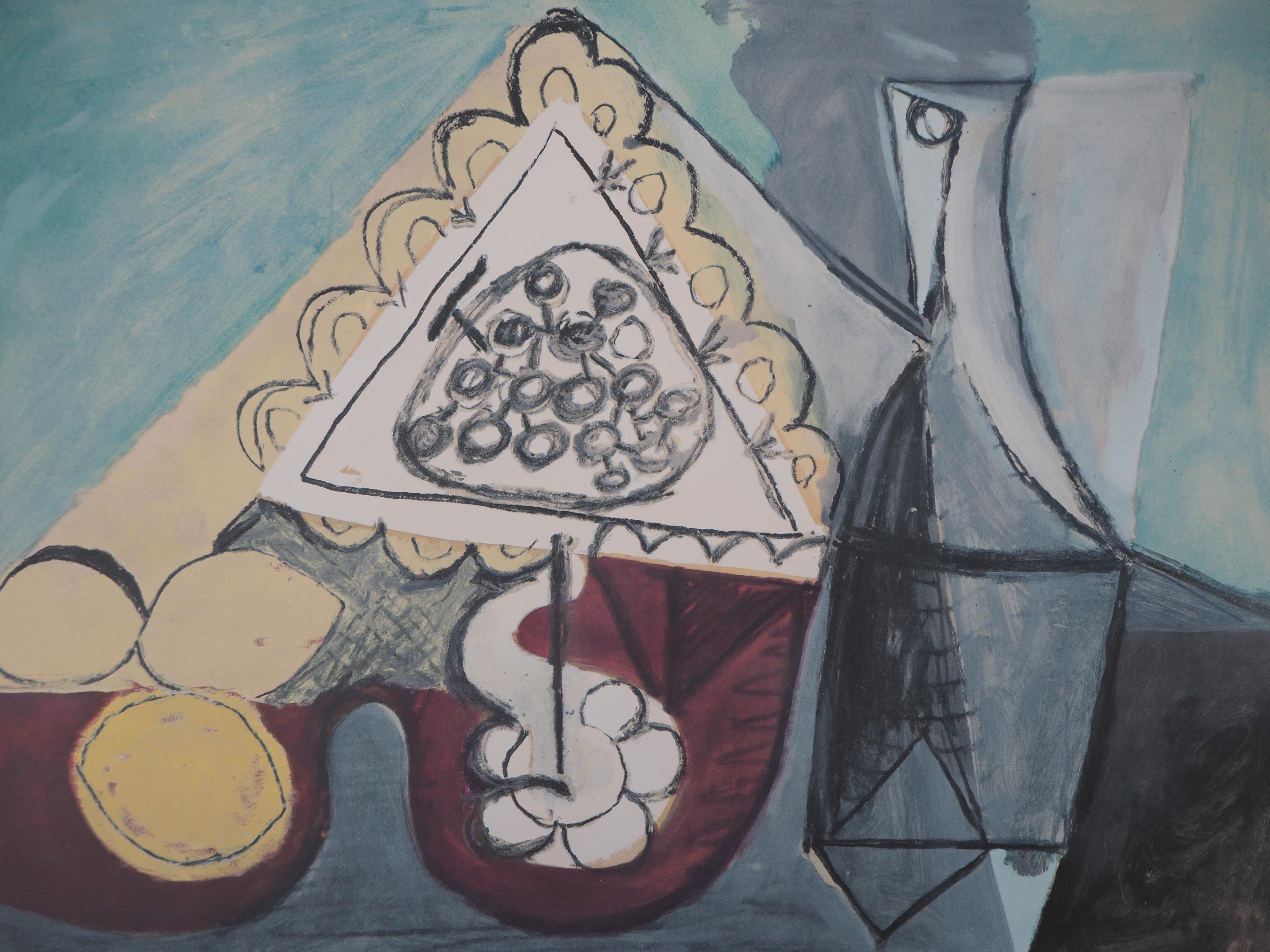 Still Life with Lemons and Bottle - Lithograph (Jacomet 1960) - Print by (after) Pablo Picasso