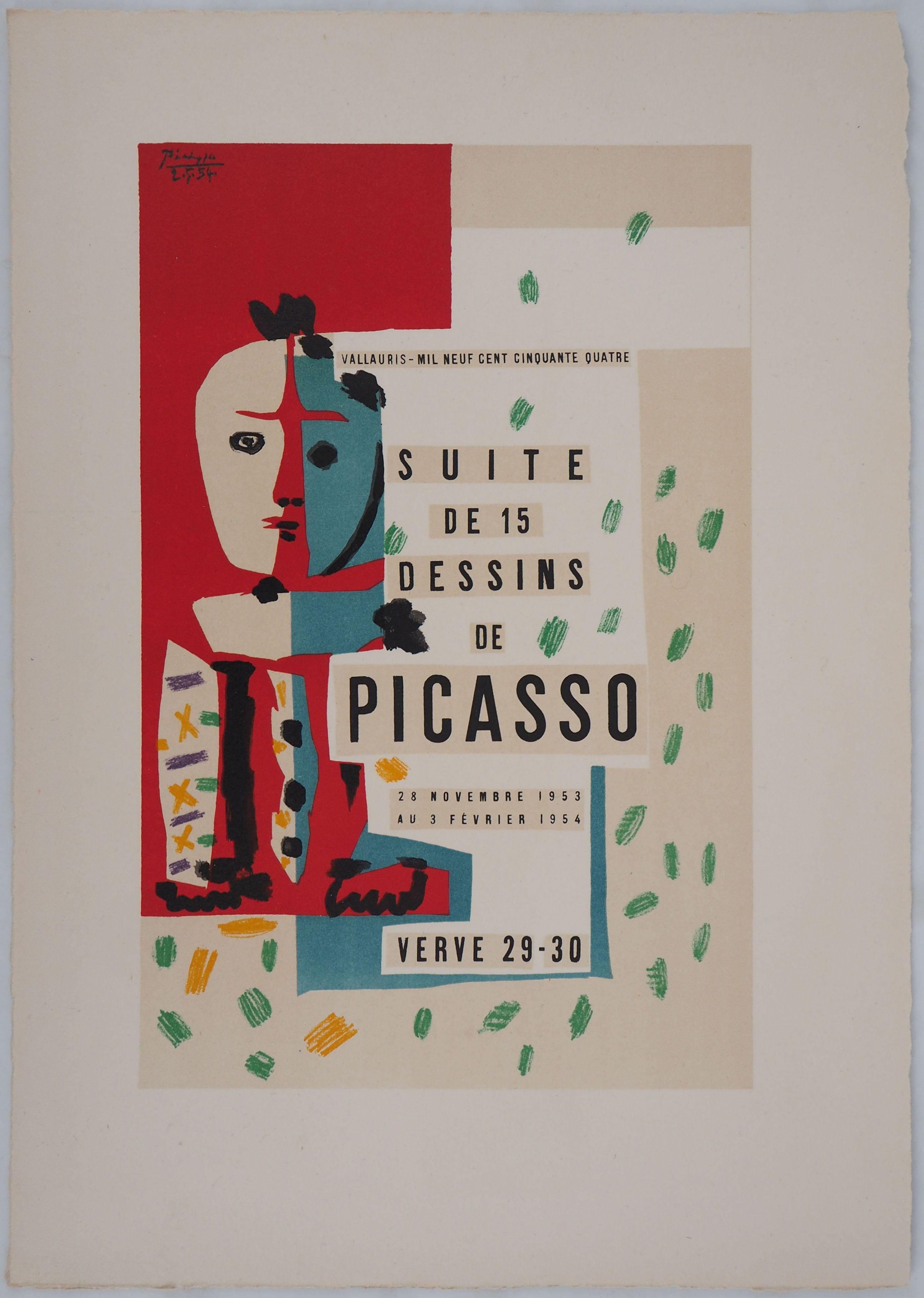 Suite de Dessins Cover Illustration - Lithograph  - Print by (after) Pablo Picasso