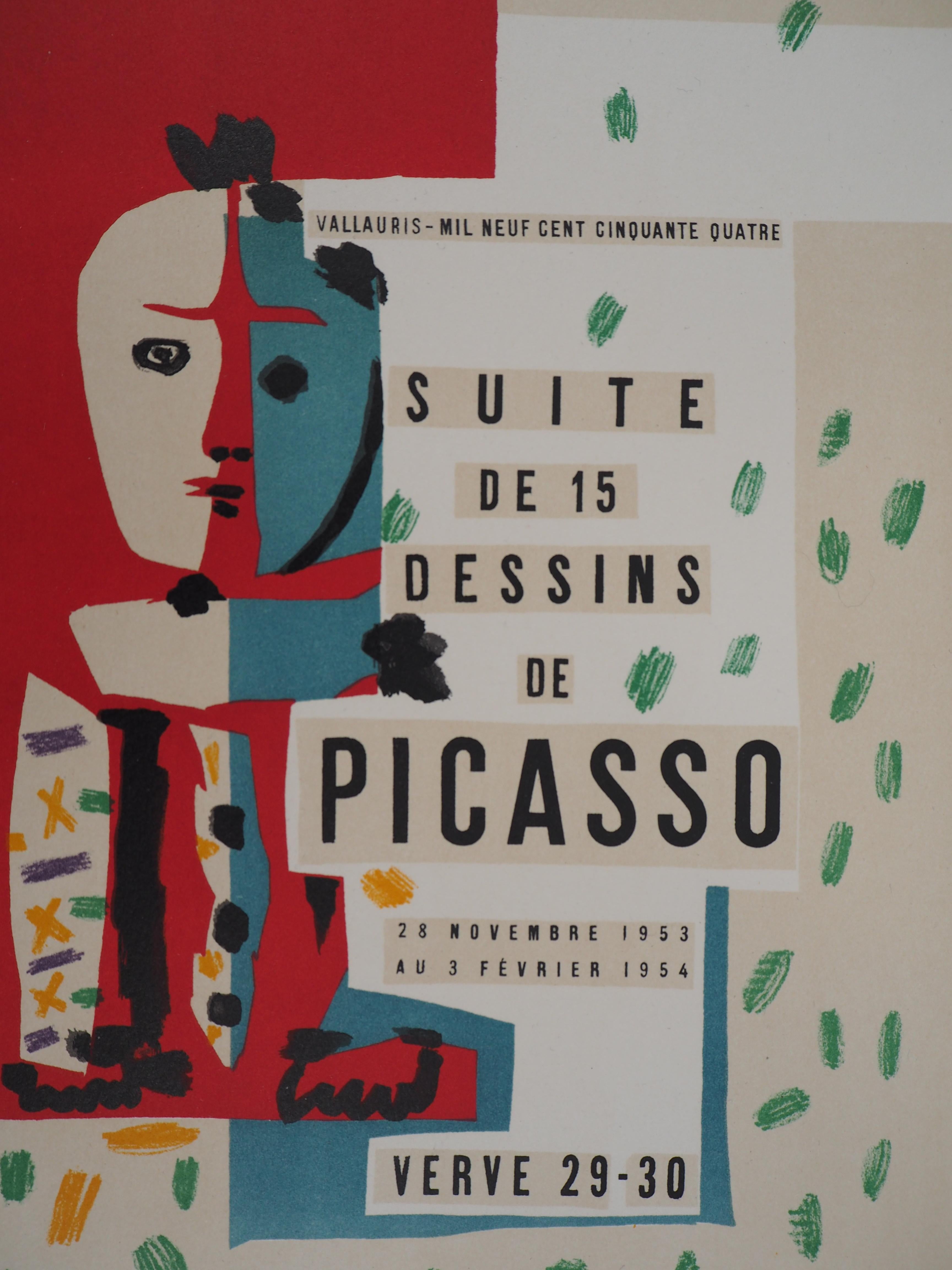 Suite de Dessins Cover Illustration - Lithograph  - Modern Print by (after) Pablo Picasso