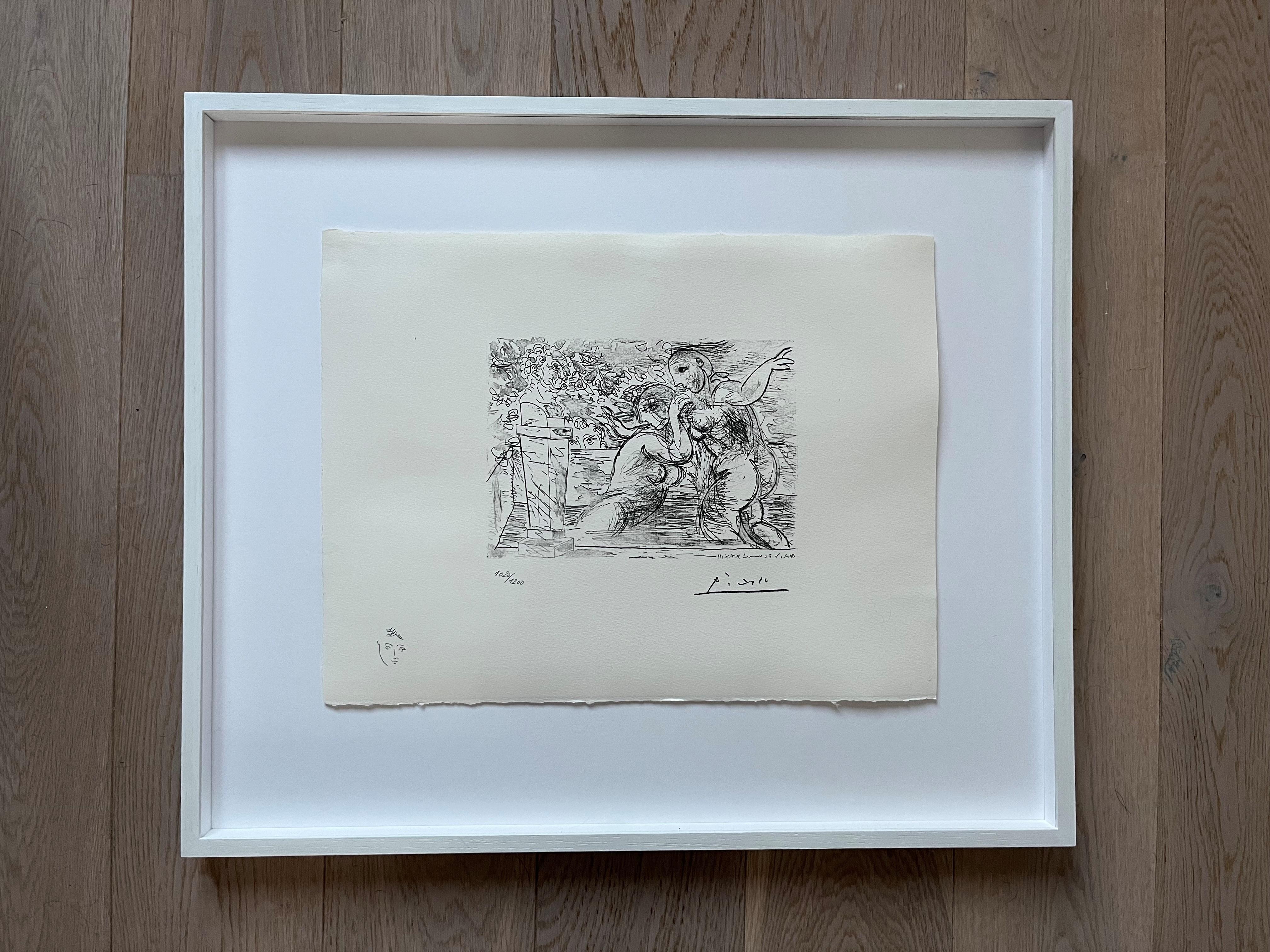 (after) Pablo Picasso Nude Print - Suite Vollard plate XIV - 1973 - Signed - Pablo Picasso (1881-1973) (after)