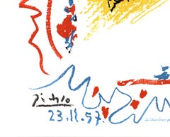 Cubist Tauromachie Lithograph Print, Late 20th Century, Unframed