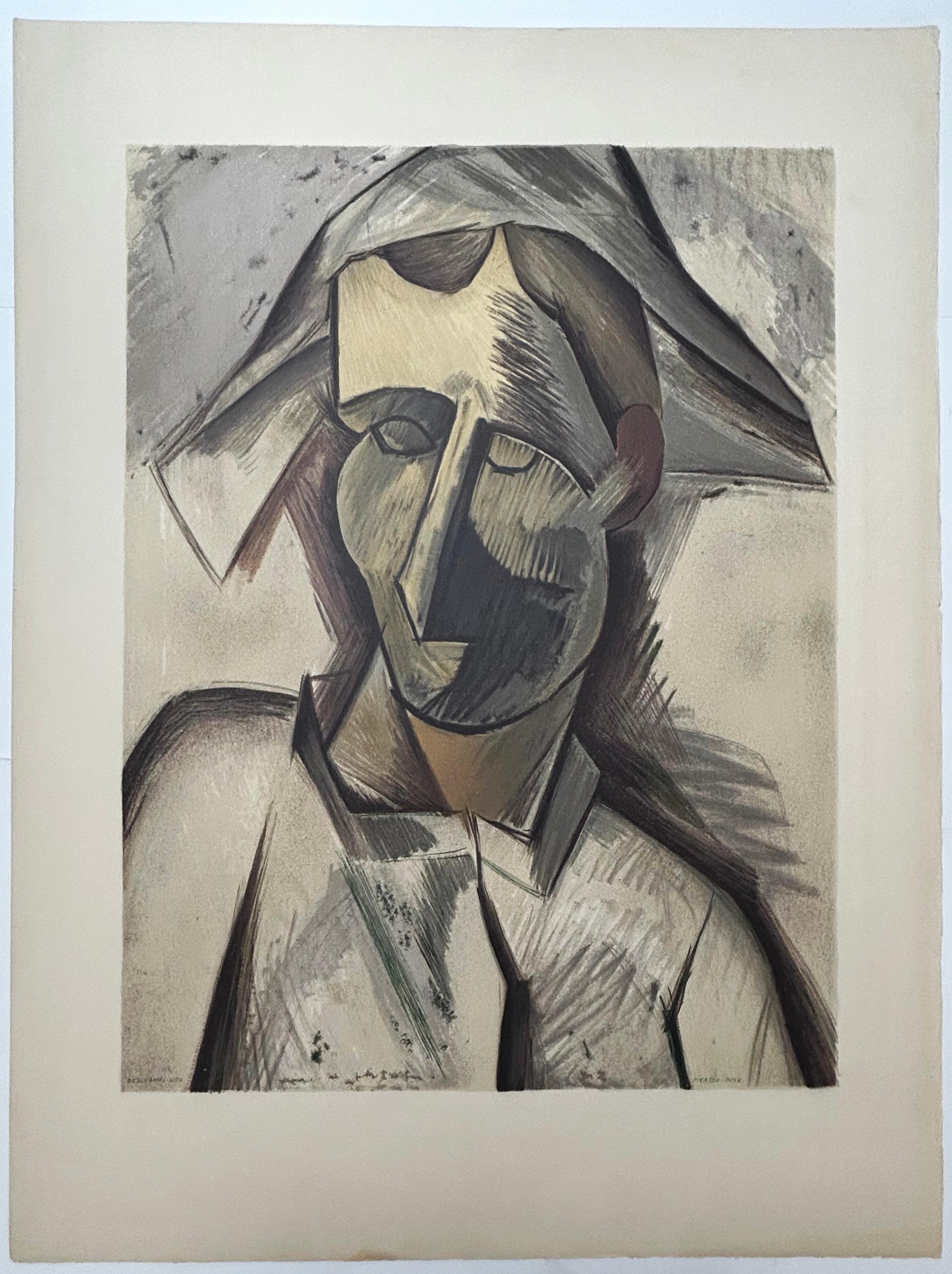 Tête d'Arlequin - Print by (after) Pablo Picasso