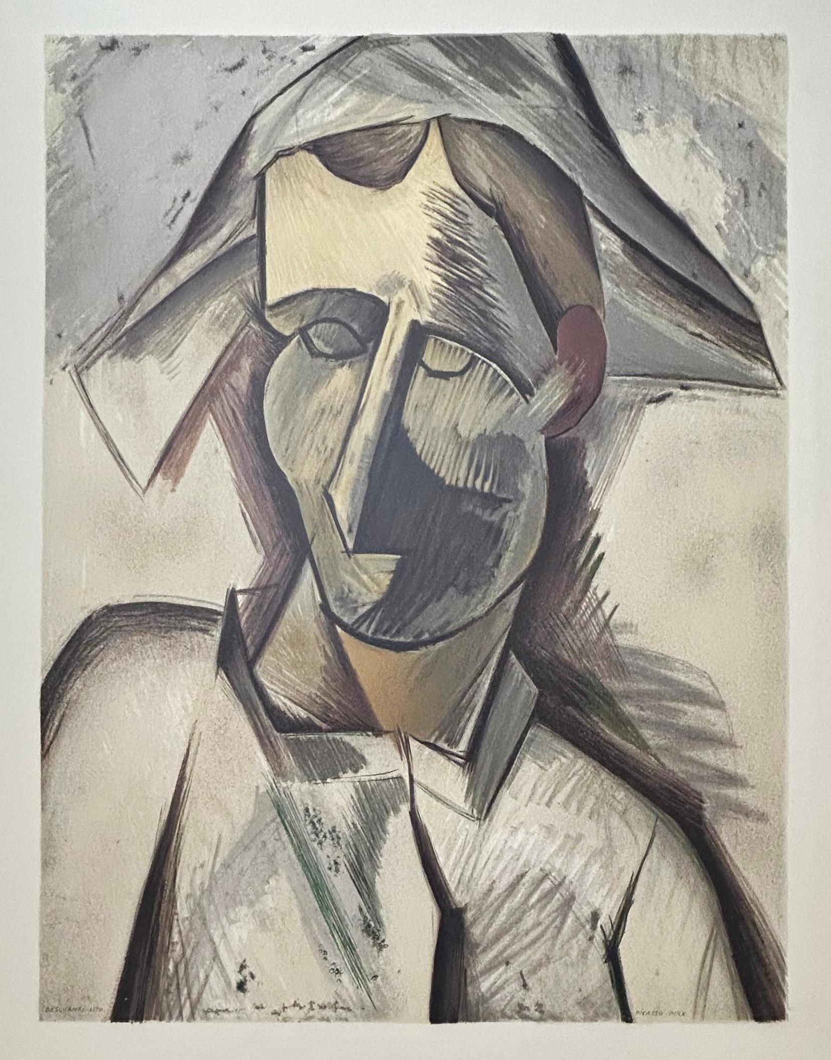 (after) Pablo Picasso Print - Tête d'Arlequin