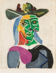 Tete de Femme Au Chapeau