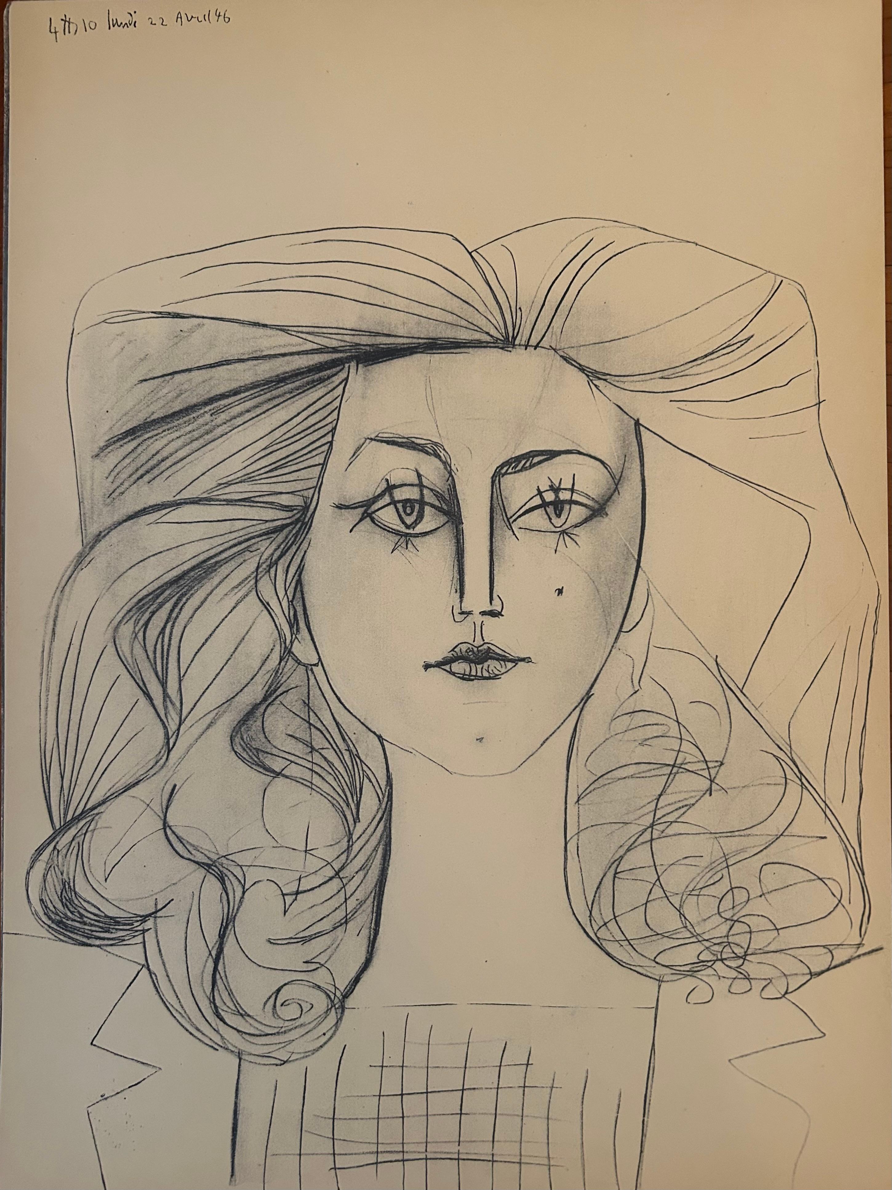 Tete de femme - Print di (after) Pablo Picasso
