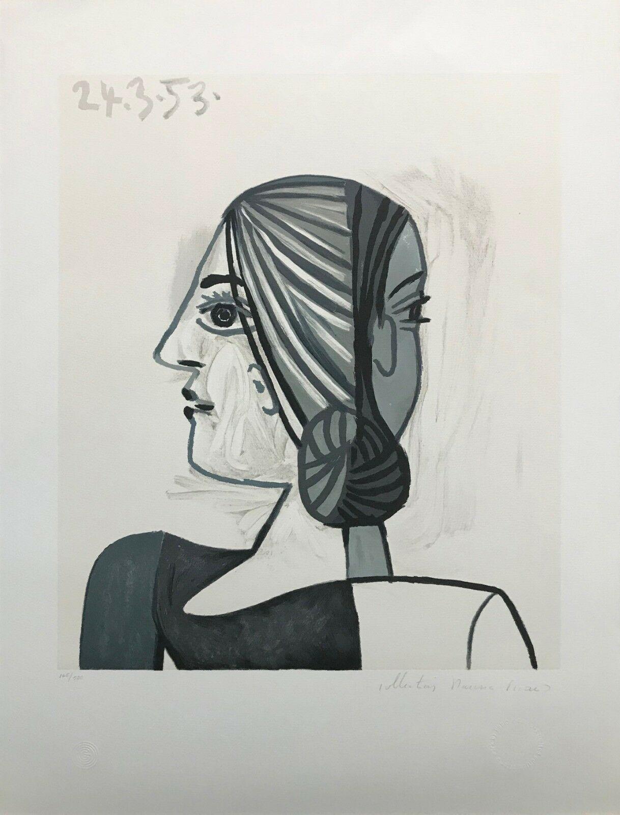 (after) Pablo Picasso Portrait Print - TETE