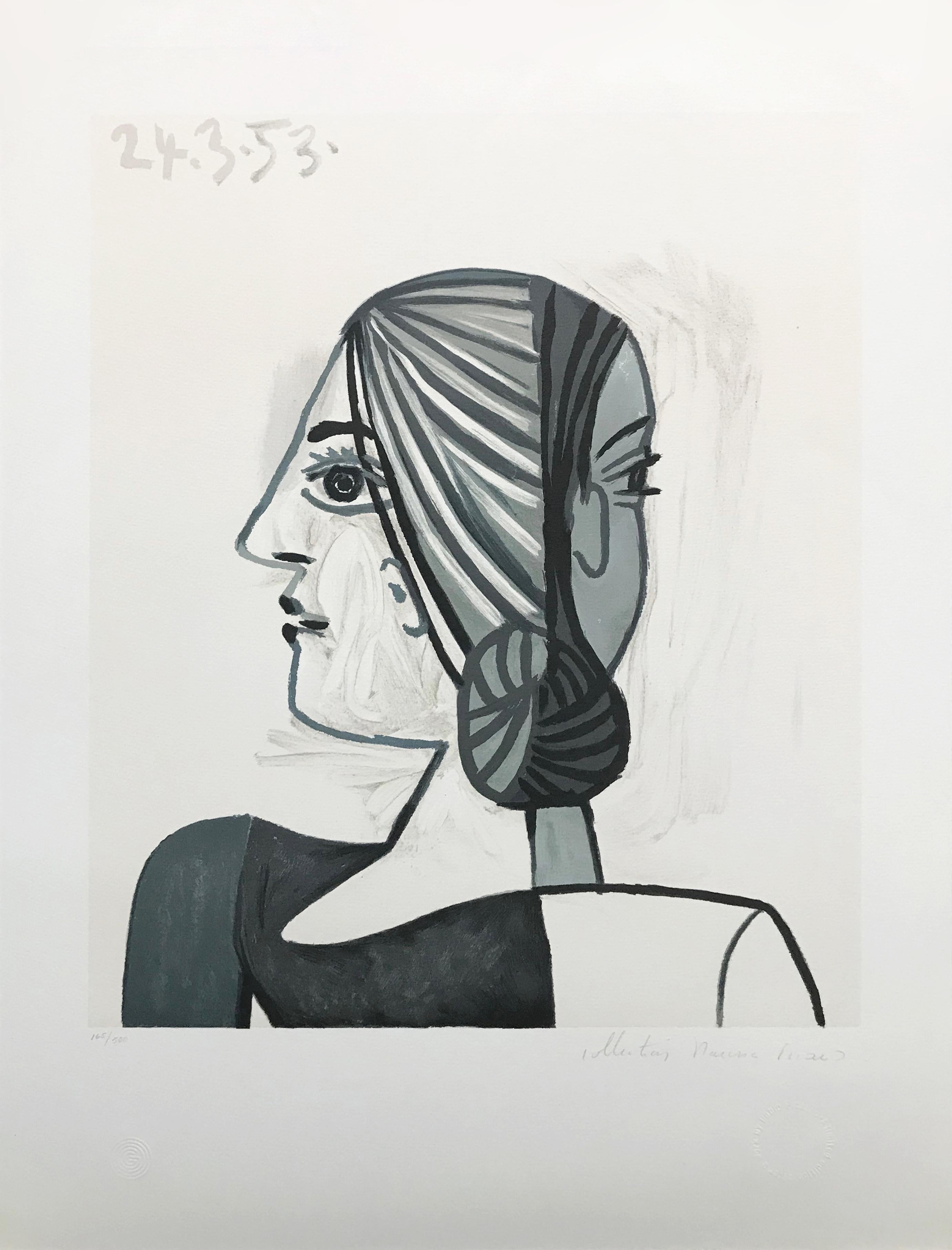 Portrait Print di (after) Pablo Picasso - TETE