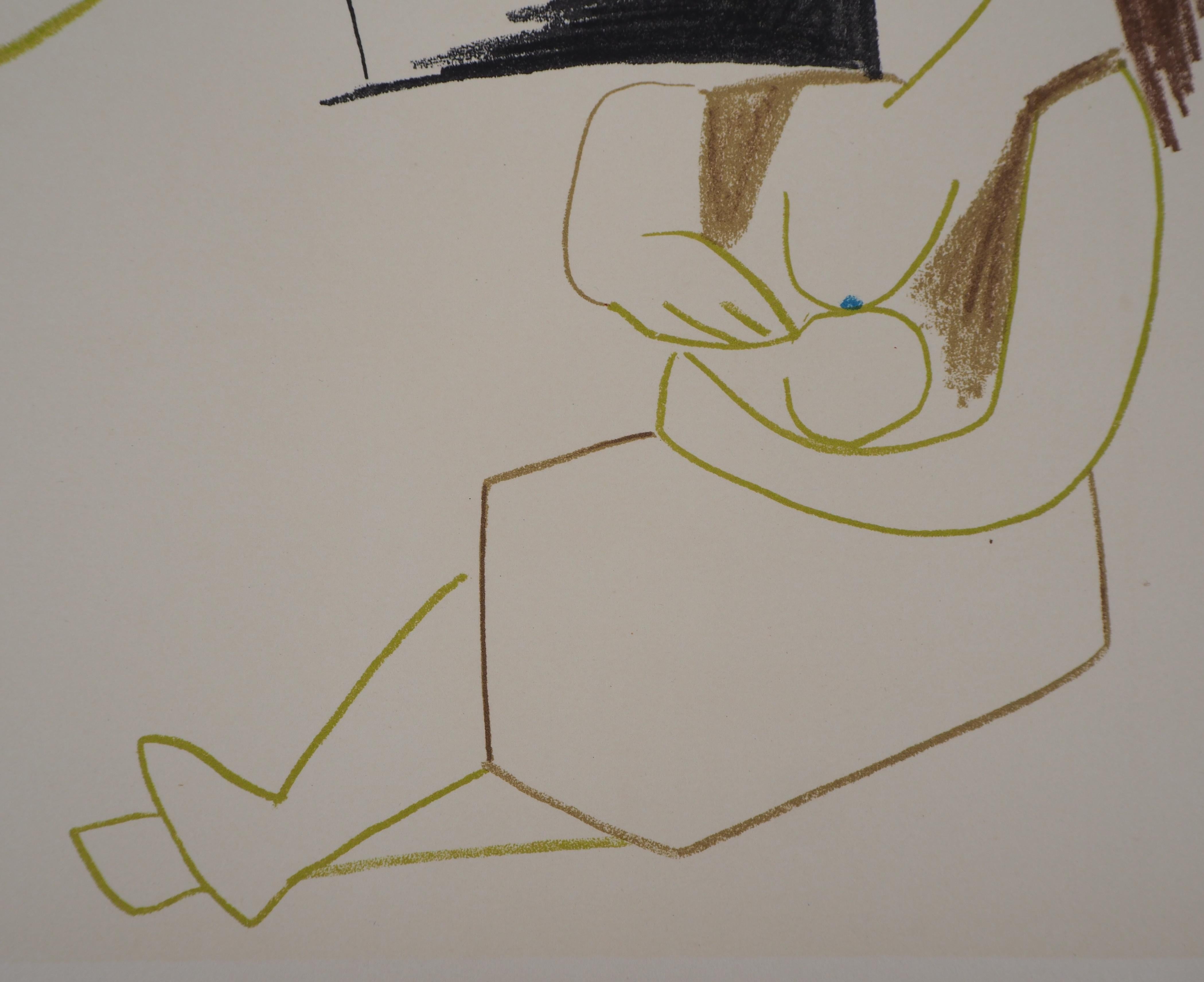 El Artista y su Modelo - Litografía - Verve, Mourlot. - Figurative Print Gris de (after) Pablo Picasso
