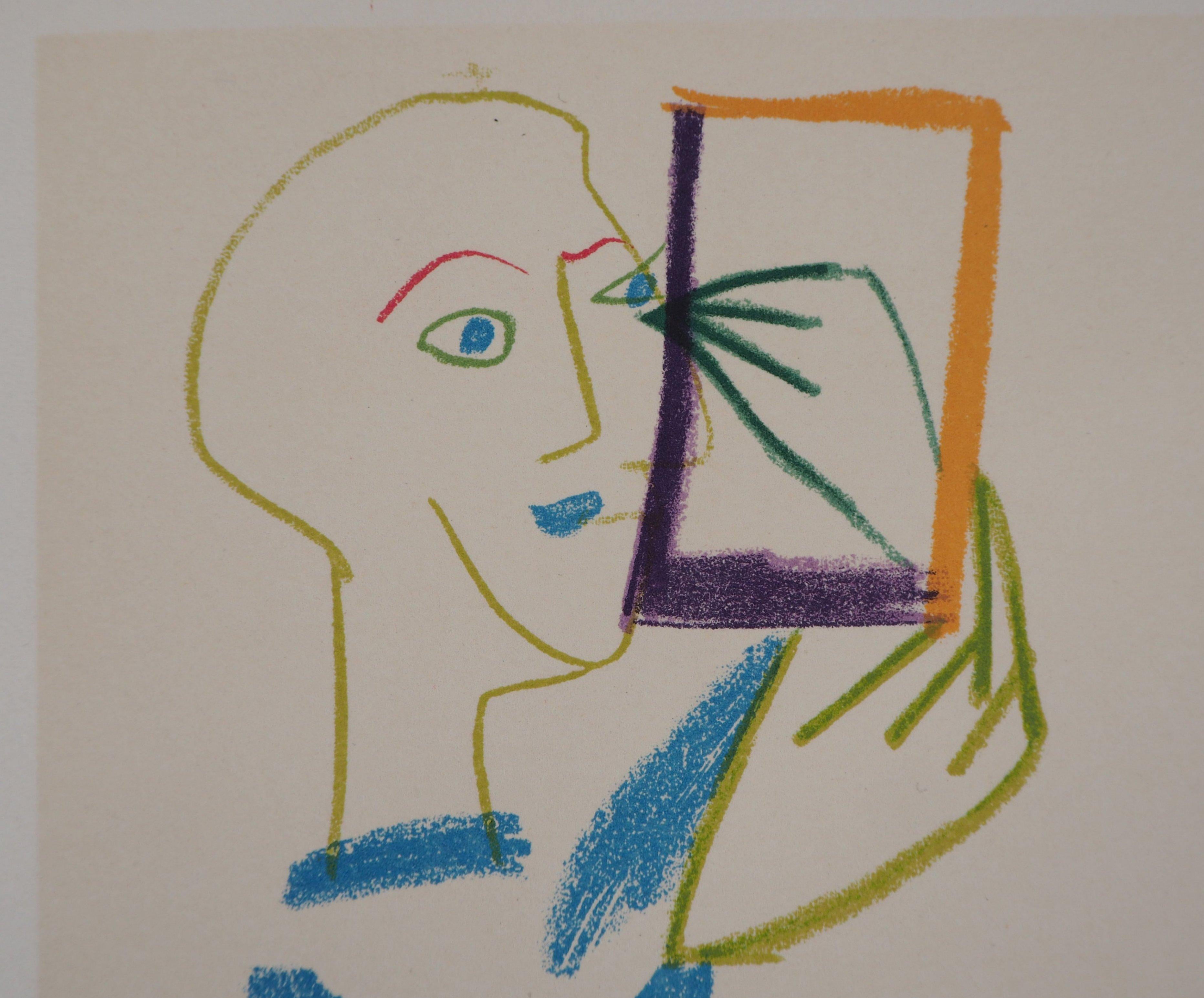 The Artist and his Model - Lithograph - Verve, Mourlot  - Modern Print by (after) Pablo Picasso