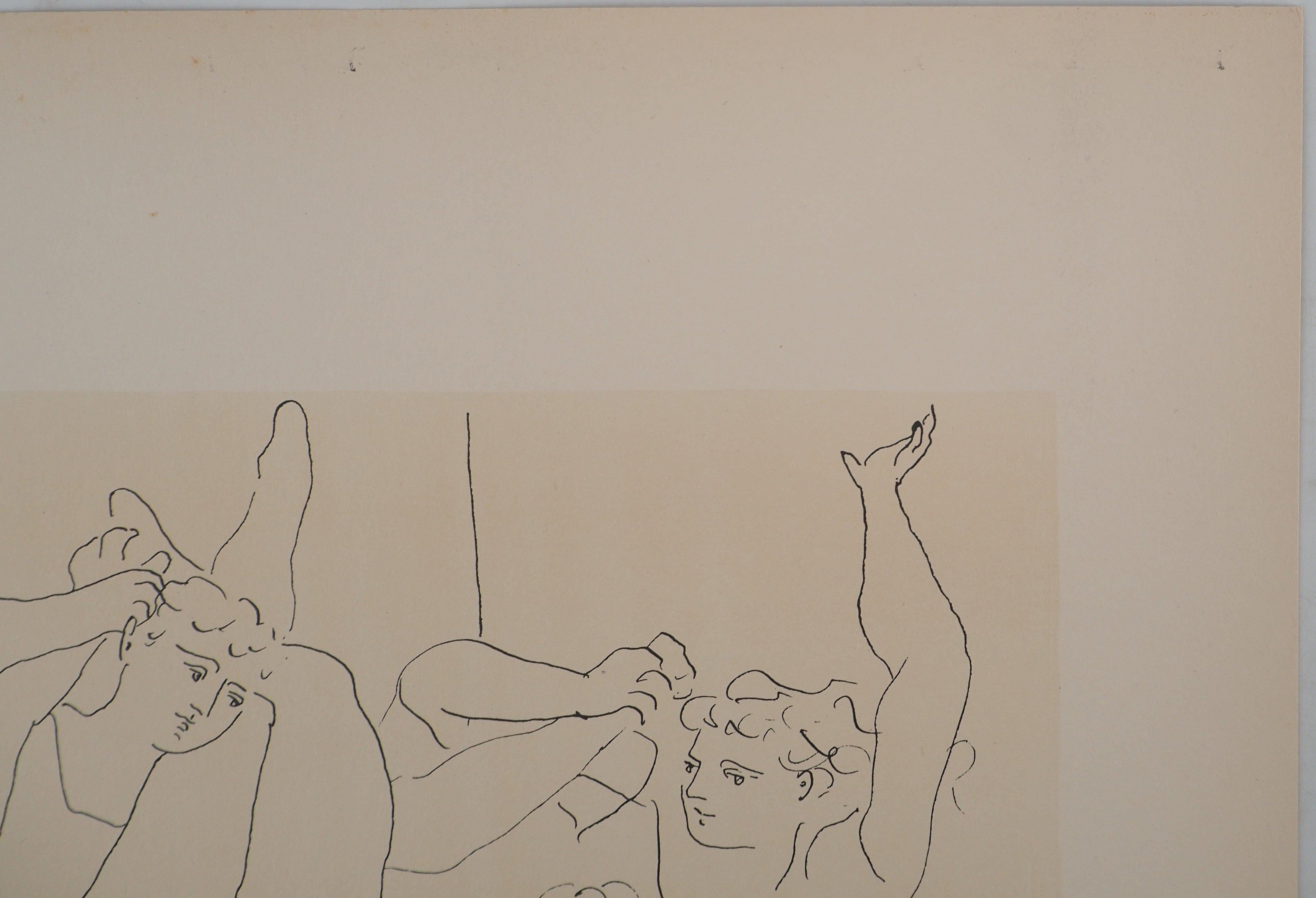 La danza - Litografia e stencil, firmato in vendita 1