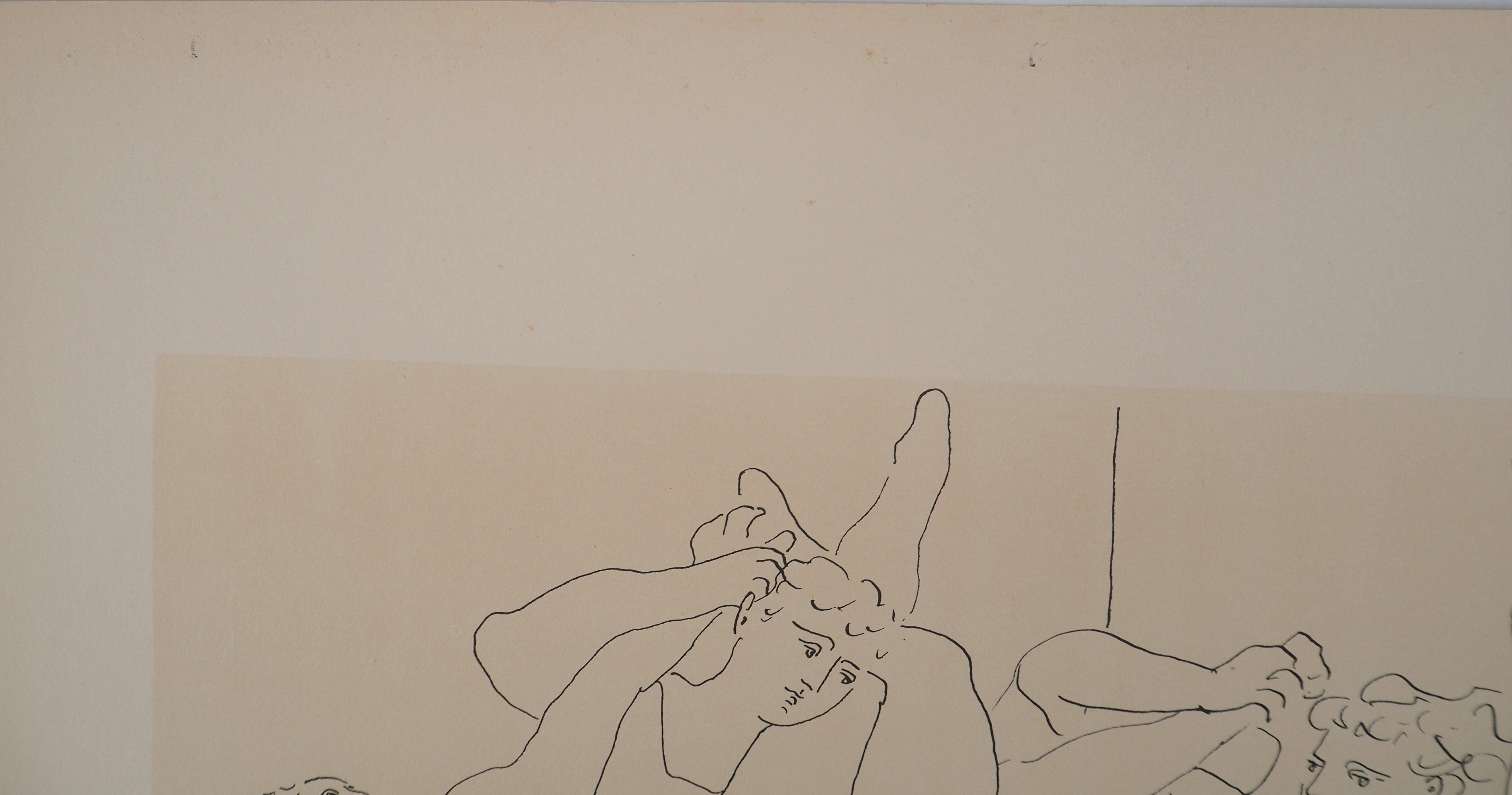 La danza - Litografia e stencil, firmato in vendita 2