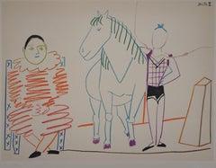 The Horse and the Clown - Litograph On Arches Vellum - Verve, Mourlot