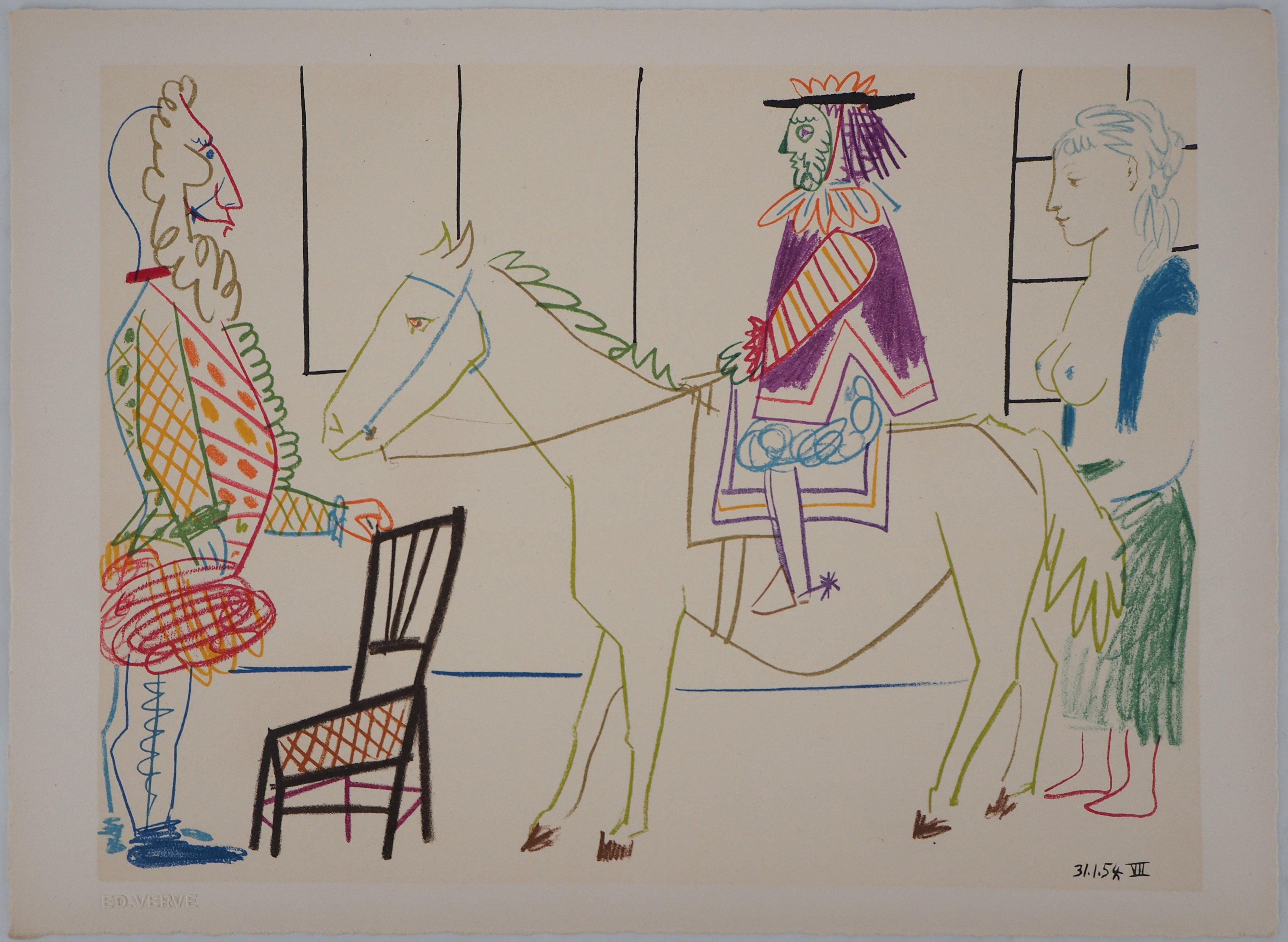 The Parade - Lithograph on Wove Paper - Verve, Mourlot  - Print by (after) Pablo Picasso
