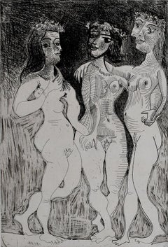 The Three Graces Crowned with Flowers - Three Graces